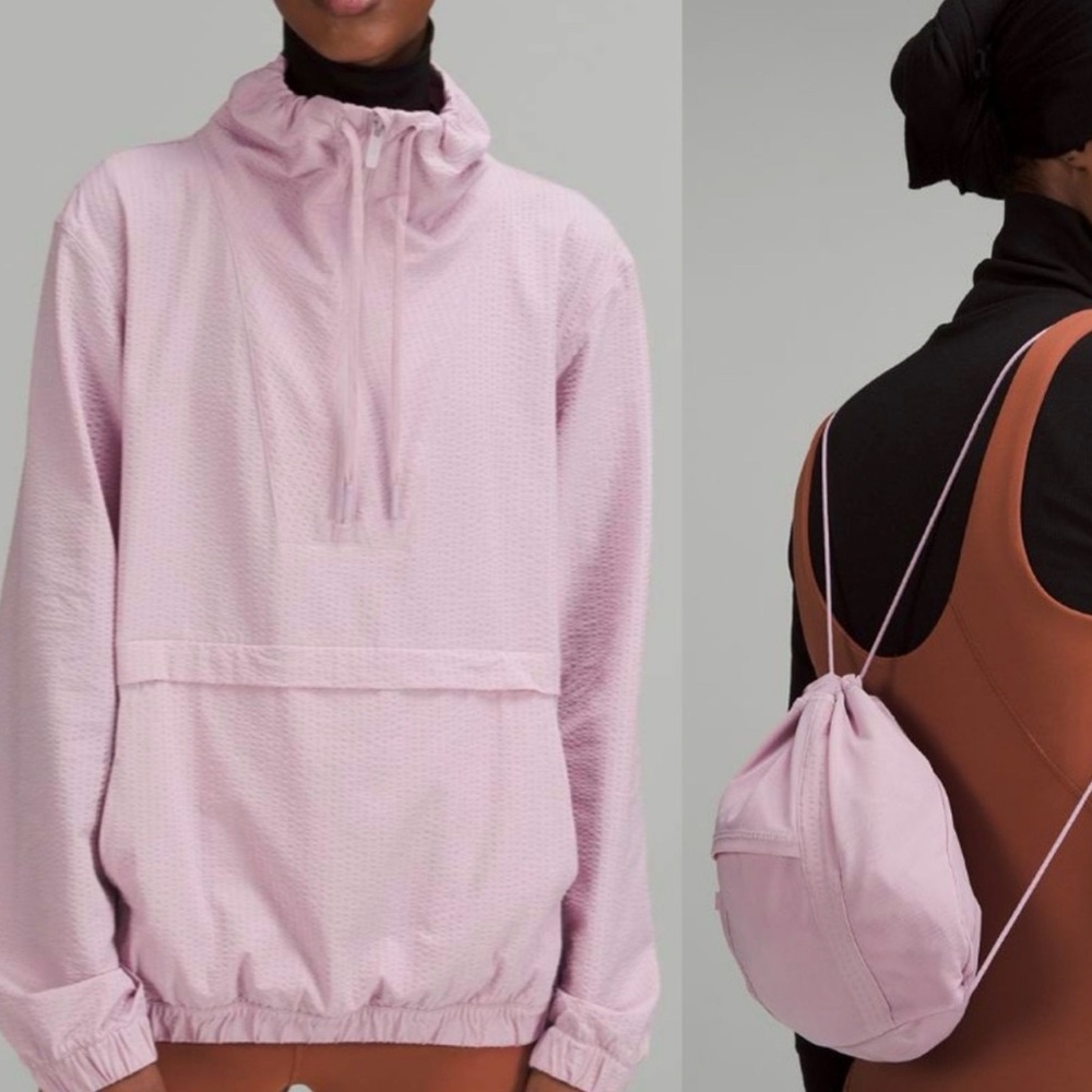 lululemon jacket that turns into bag